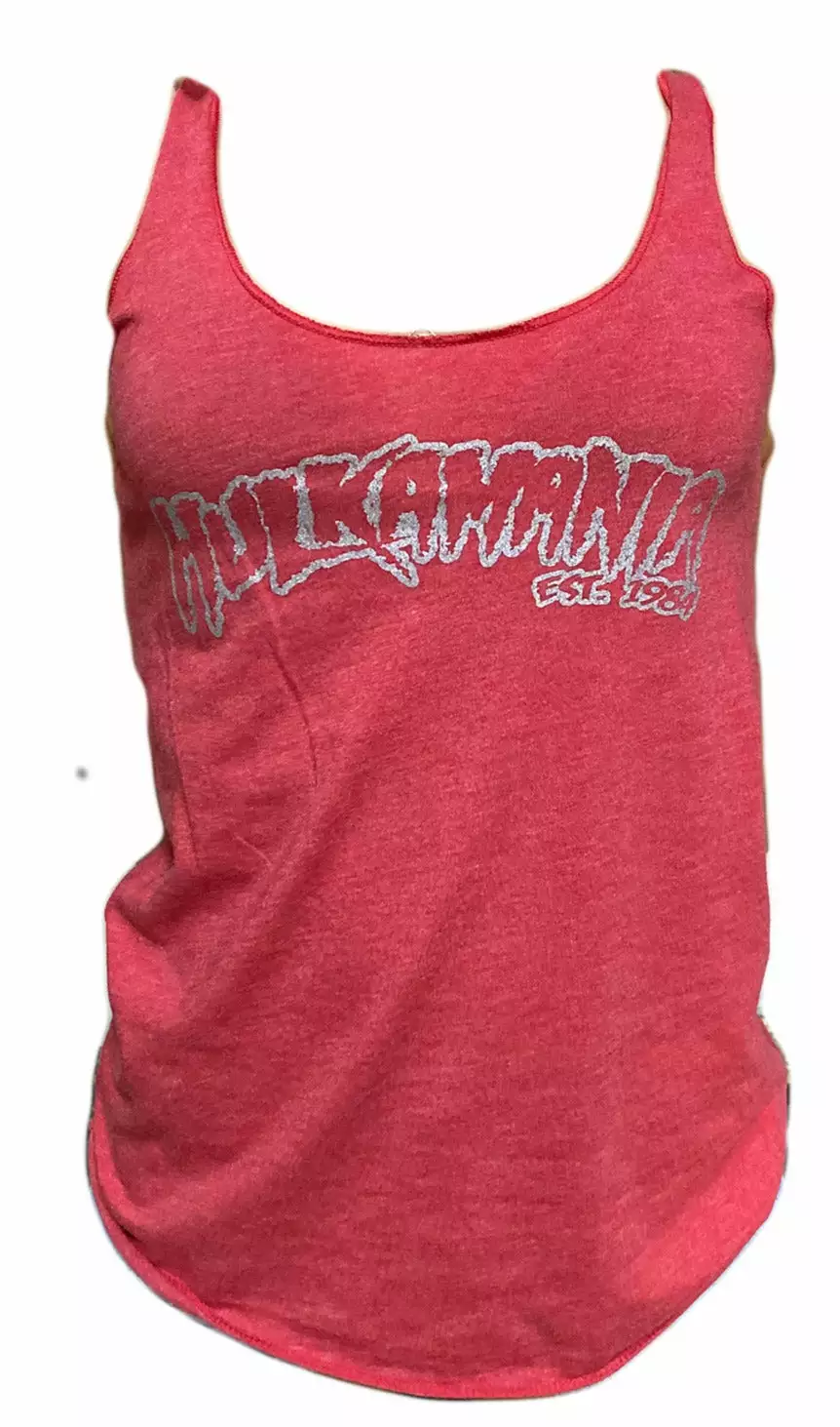 Hogan's Beach Shop Red Vintage Hulkamania Womens Tank 3 Hogan's Beach Shop Red Vintage Hulkamania Womens Tank