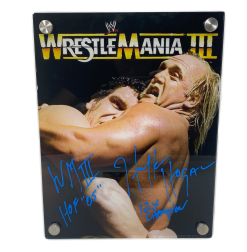 Hogan's Beach Shop Official Wrestlemania 3 WWE Autographed Plaque