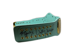 Hogan's Beach Shop Turquiose Replica Winged Eagle WWE Championship Title Belt Signed Too "Bucky" -Hogans Beach Shop Buckybelt