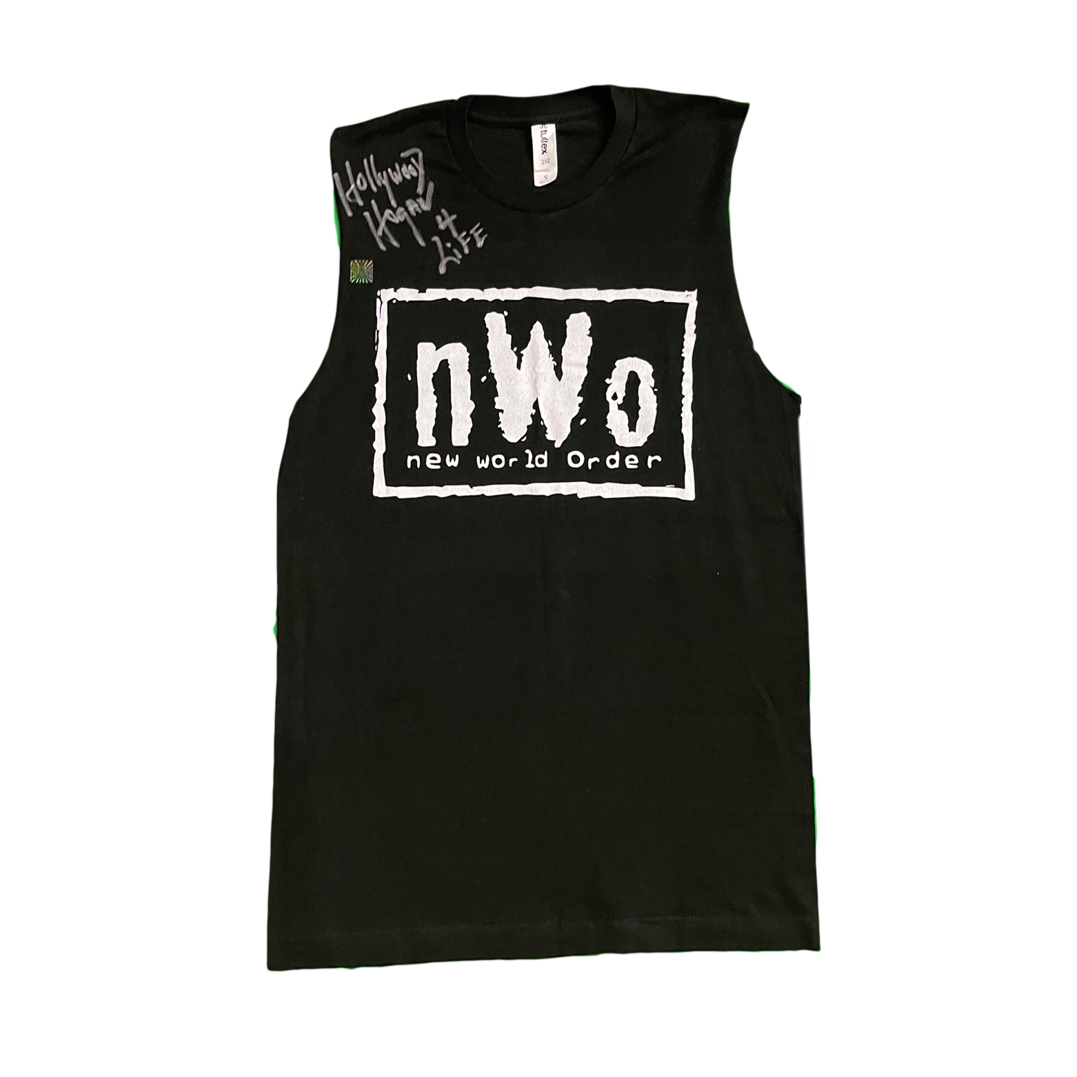 Hogan's Beach Shop Autographed Nwo Cut Off Tank 3 Hogan's Beach Shop Autographed Nwo Cut Off Tank