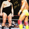 Hogan's Beach Shop Hulk Hogan Signed Hogan Vs Andre Poster -Hogans Beach Shop Signed Hogan vs Andre Poster