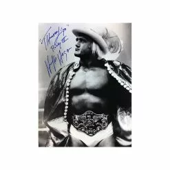 Hogan's Beach Shop Hulk Hogan Signed Thunderlips Black And White Photo