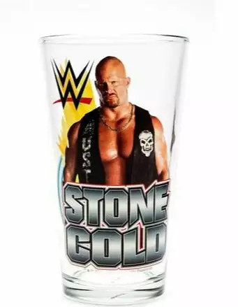 Hogan's Beach Shop Stone Cold Steve Austin WWE Pint Glass 3 Hogan's Beach Shop Stone Cold Steve Austin WWE Pint Glass