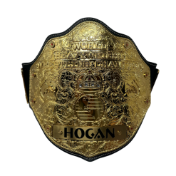 Hogan's Beach Shop 24k Gold Plated WcW Heavyweight Championship Wrestling Belt Autographed
