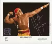 Hogan's Beach Shop Hulk Hogan Signed WWE Bow & Arrow 8x10 Photo