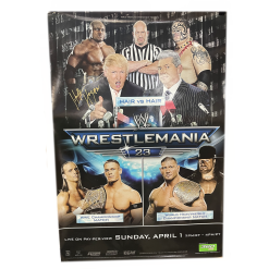 Hogan's Beach Shop Wrestlemania 23 Autographed Poster