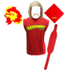 Hogan's Beach Shop Hulkamania Costume Adult -Hogans Beach Shop costume