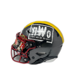 Hogan's Beach Shop Custom "RiddellSports" Hulkamania X NWO X WWE Helmet Autographed! PRE ORDER -Hogans Beach Shop helmet5 3
