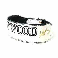 Hogan's Beach Shop Hulk Hogan Signed Hollywood Hogan White Weight Belt -Hogans Beach Shop hogansbeachshop pp 175