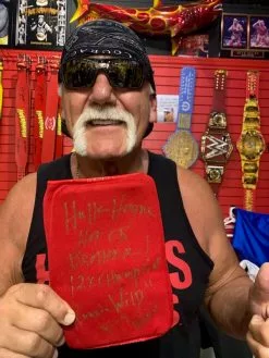 Hogan's Beach Shop Ring Worn Knee Pad "Super Rare" Not Many Thrown Out Signed 1 Of 1 -Hogans Beach Shop rr 1
