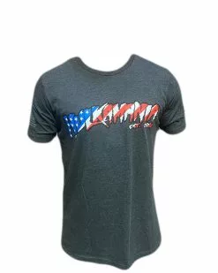 Hogan's Beach Shop Gray Hulkamania Flag Tee