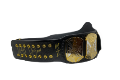 Hogan's Beach Shop WWE Winged Eagle Dual Plated Championship Replica Title Signed -Hogans Beach Shop side2