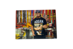 Hogan's Beach Shop Official Wrestlemania 3 WWE Autographed Plaque -Hogans Beach Shop wrestlemania3plauee